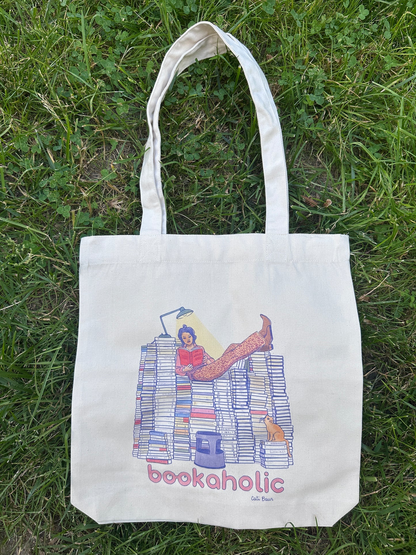 Tote Bag BOOKAHOLIC - Collab' Cati Baur
