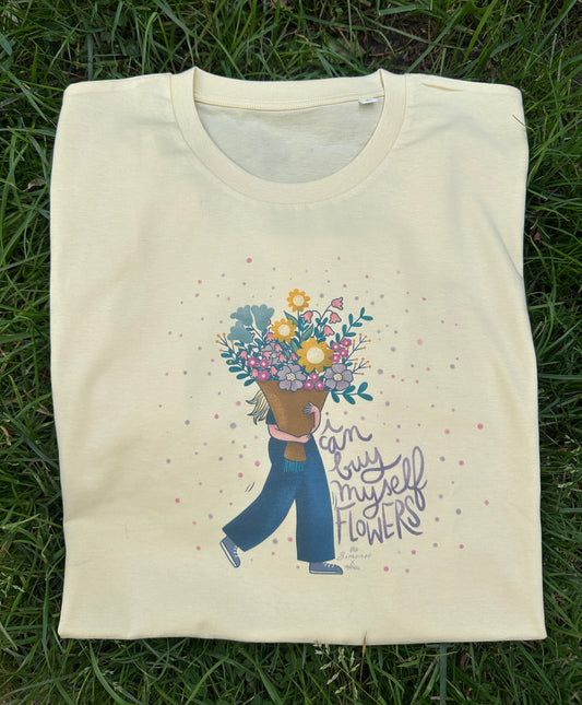 Tee-shirt I CAN BUY MYSELF FLOWERS - Collab' Mathou