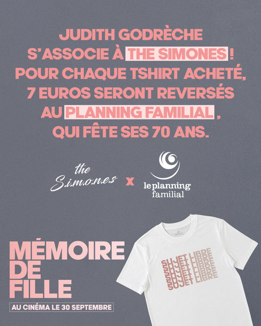 Tee-shirt SUJET LIBRE - En association avec Judith Godrèche