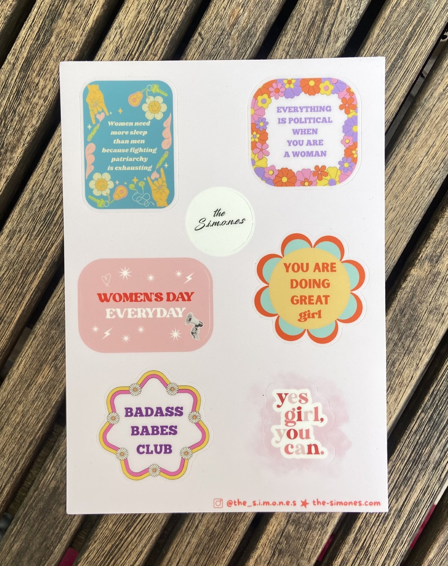 Planche de Stickers BADASS