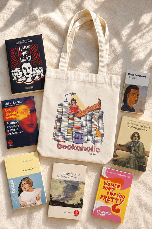 Tote Bag BOOKAHOLIC - Collab' Cati Baur