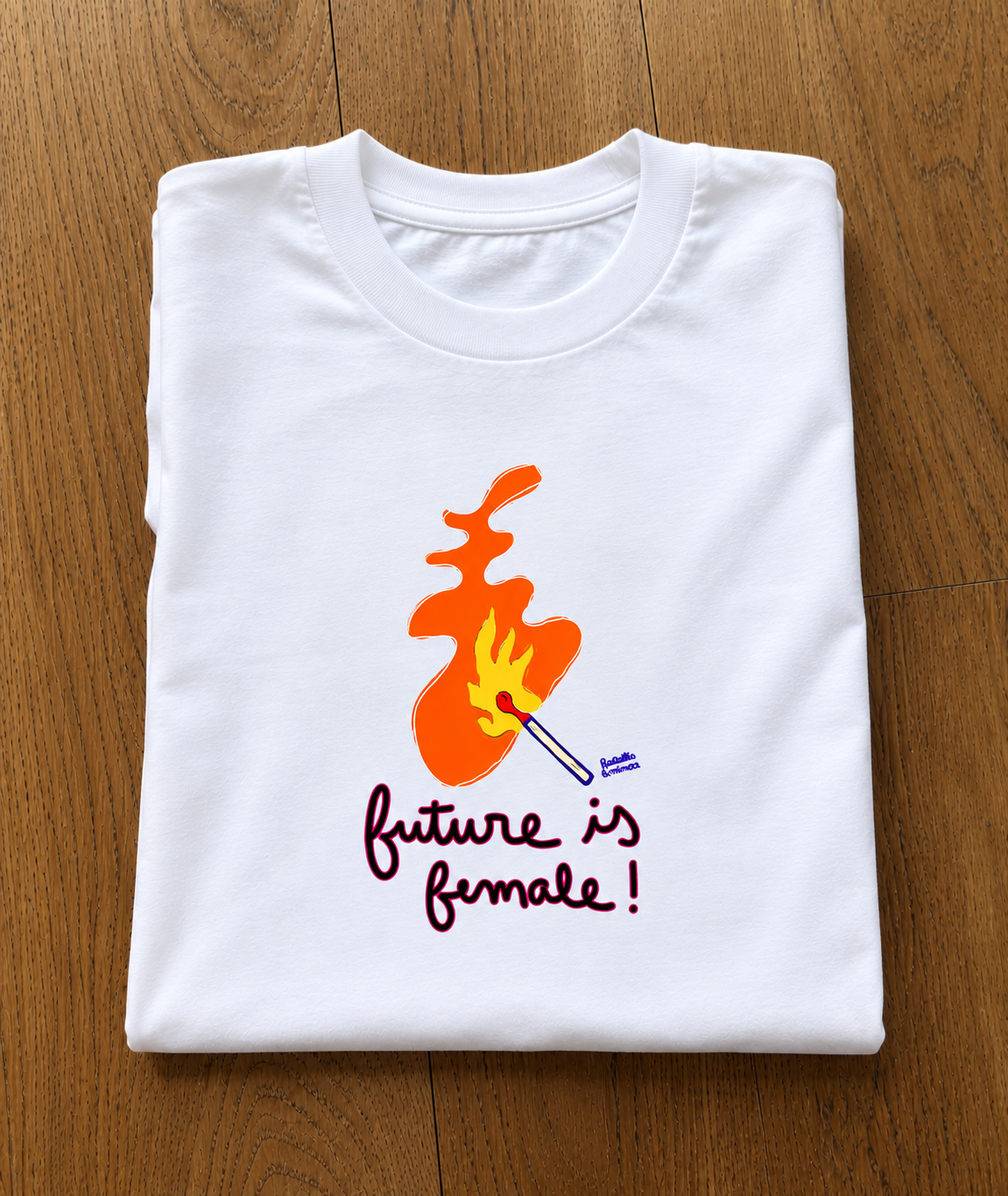 Tee-shirt FUTURE IS FEMALE - Collab' Paillettes et Mimosas