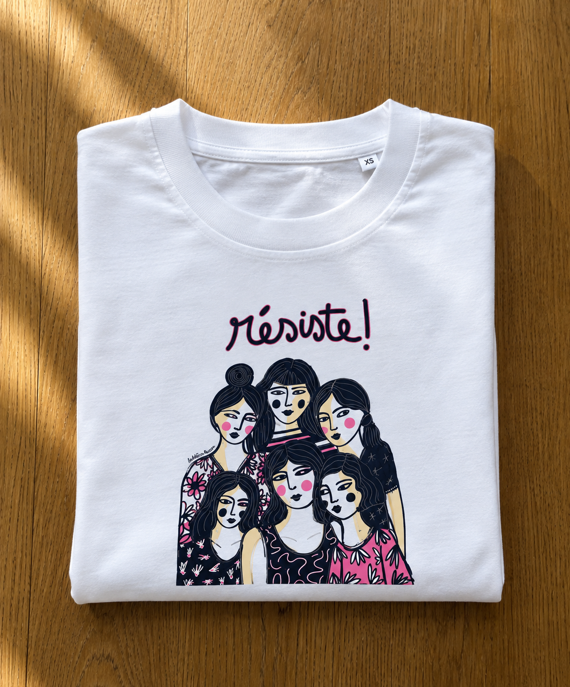 Tee-shirt RESISTE - Collab' Paillettes et Mimosas