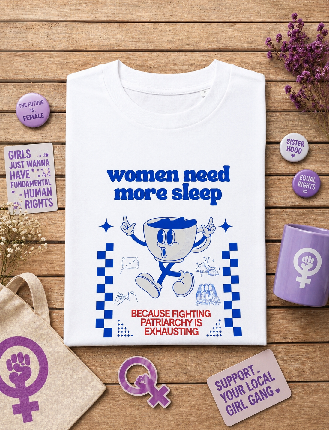Tee-shirt WOMEN NEED MORE SLEEP