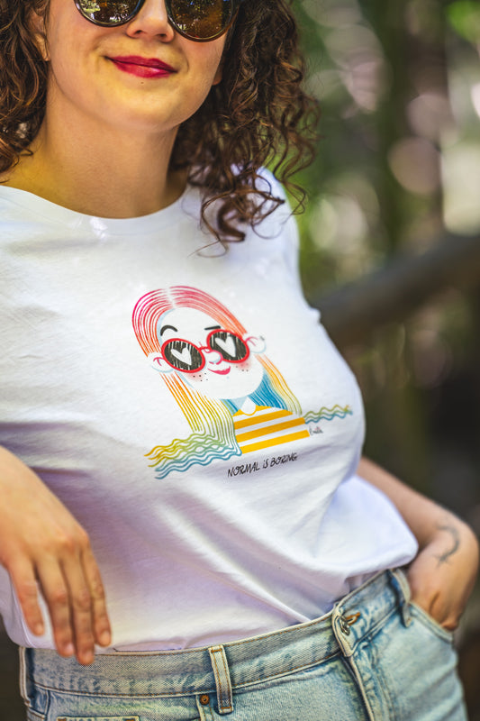 Tee-shirt NORMAL IS BORING - Collab' Emilie Theillard