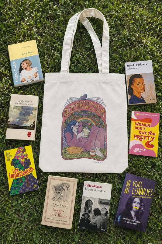 Tote Bag BOOKWORM - Collab' Cati Baur