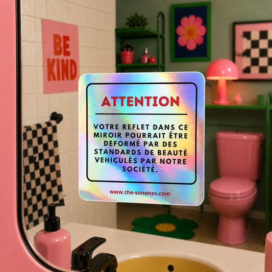 Sticker holographique VOTRE REFLET - Retour en stock vers le 7/09