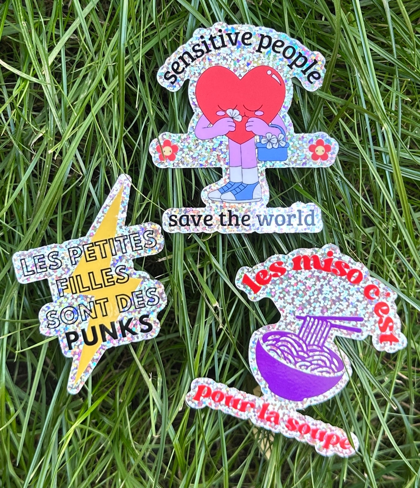 Sticker pailleté SENSITIVE PEOPLE