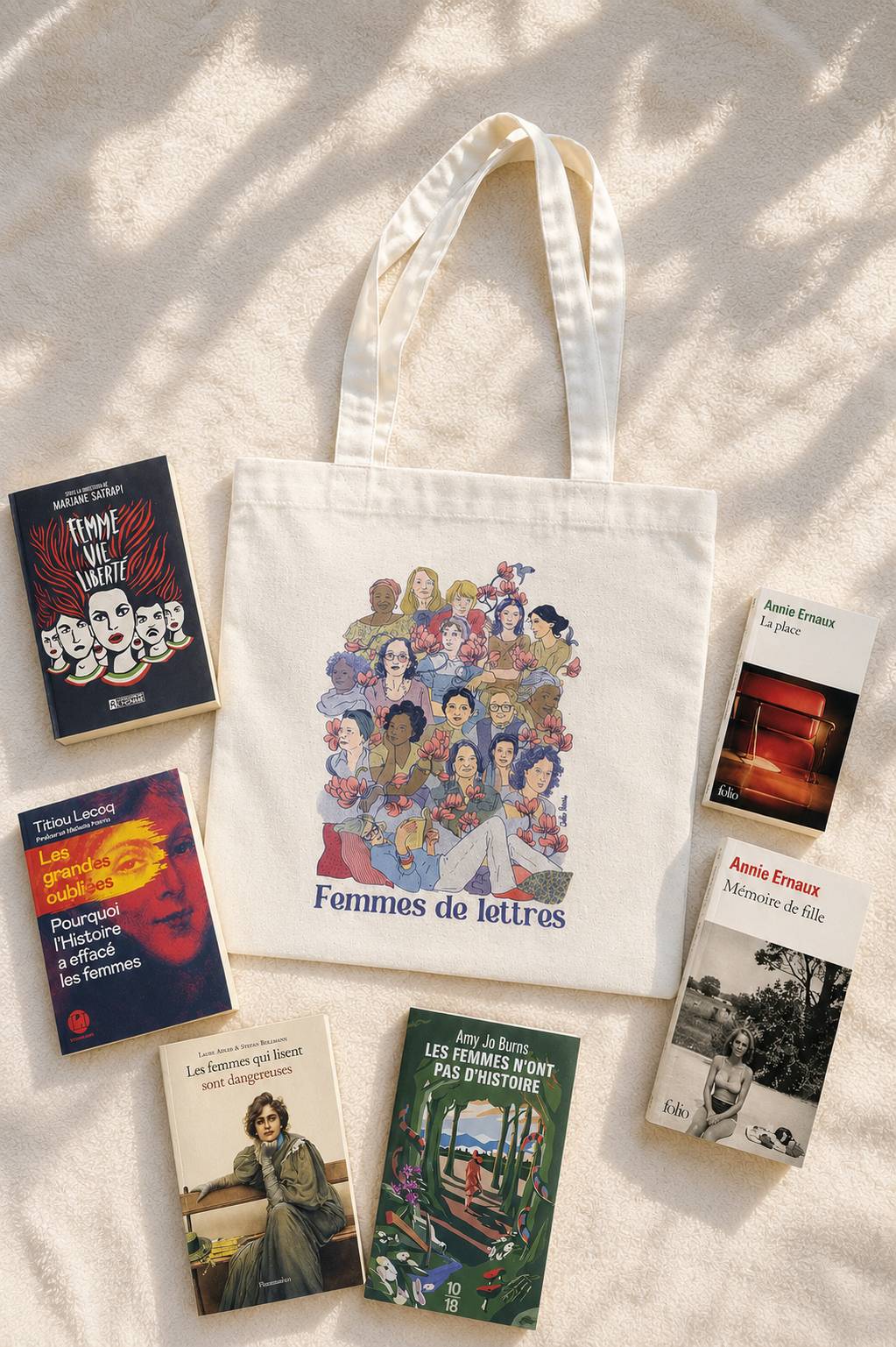 Tote Bag FEMMES DE LETTRES - Collab' Cati Baur
