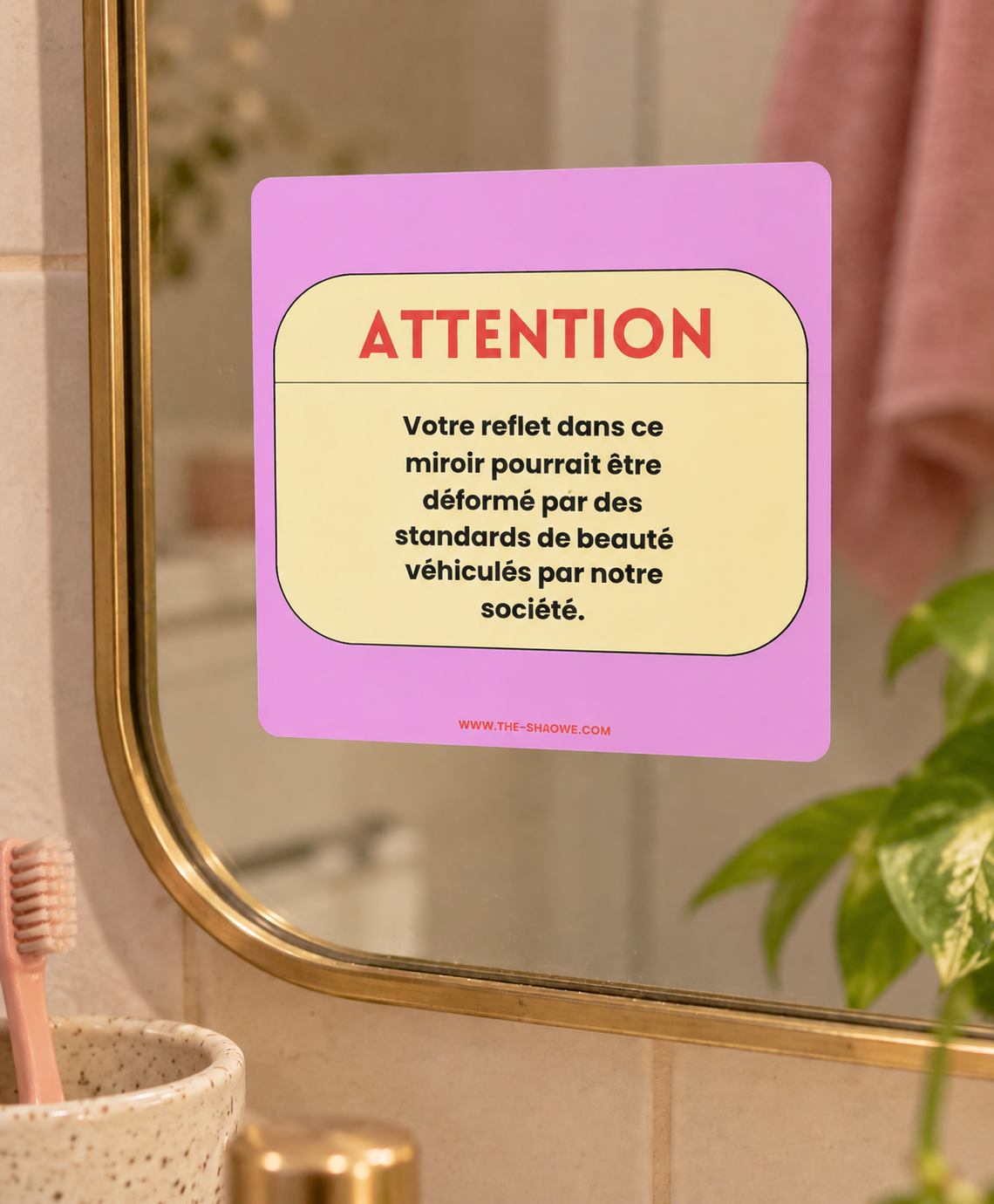 Sticker statique MIROIR