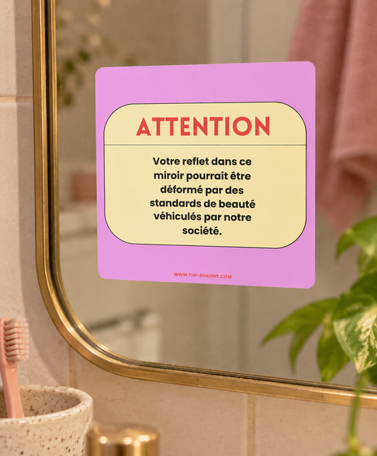 Sticker statique MIROIR