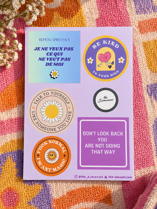Planche de Stickers SELF CARE