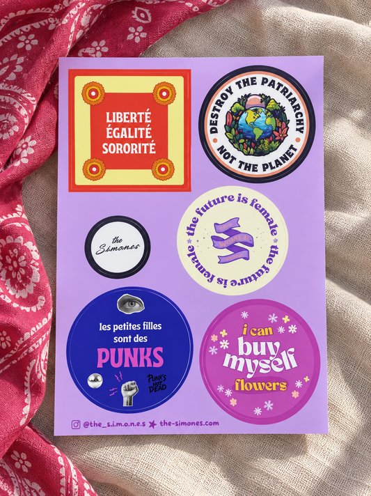 Planche de Stickers GIRL POWER