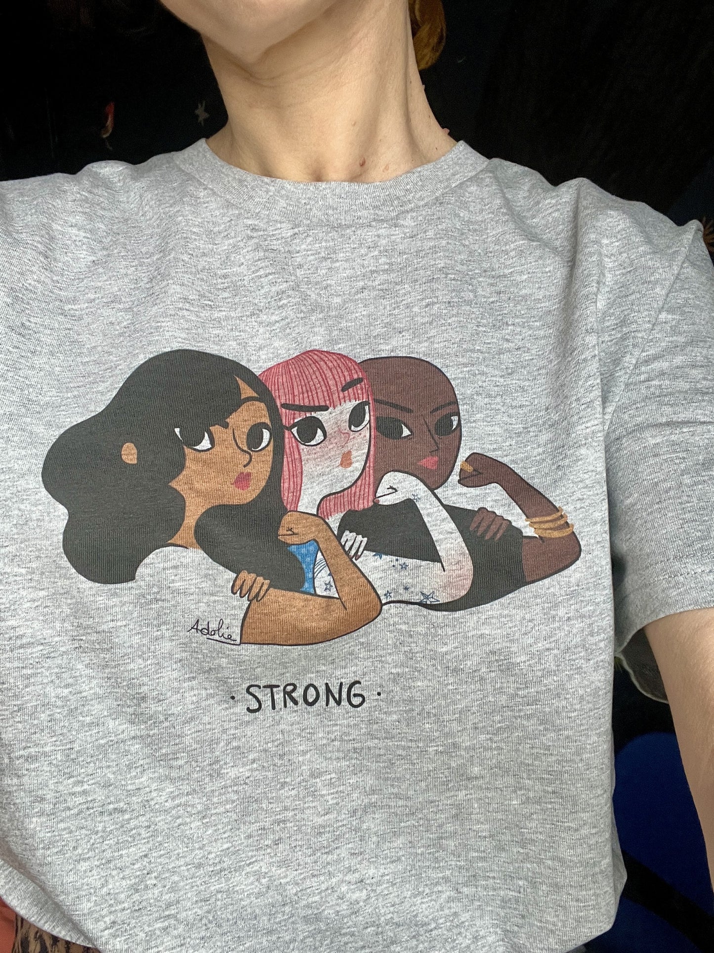 Tee-shirt STRONG - Collab' Adolie