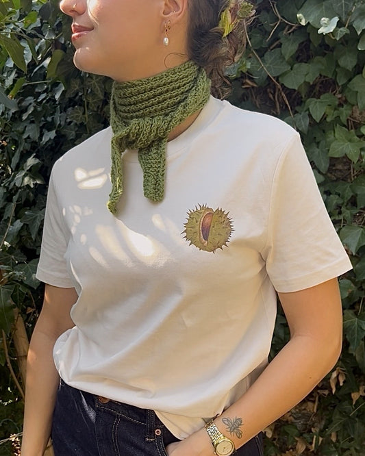 Tee-shirt écru HERISSON - Collab' Axelle Pomares