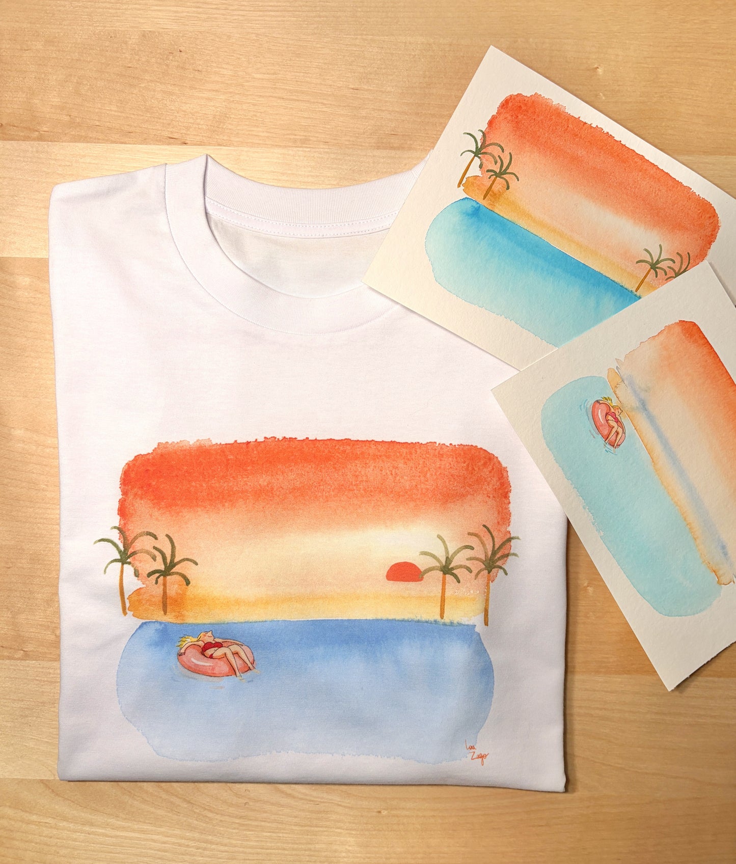 Tee-shirt SUNSET - Collab' Lou Zago