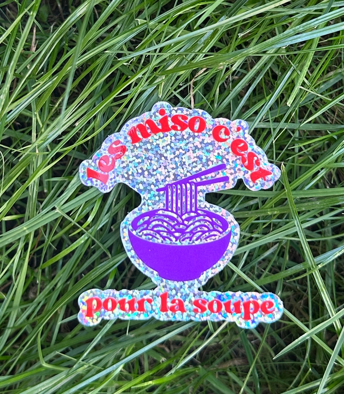 Sticker pailleté MISO