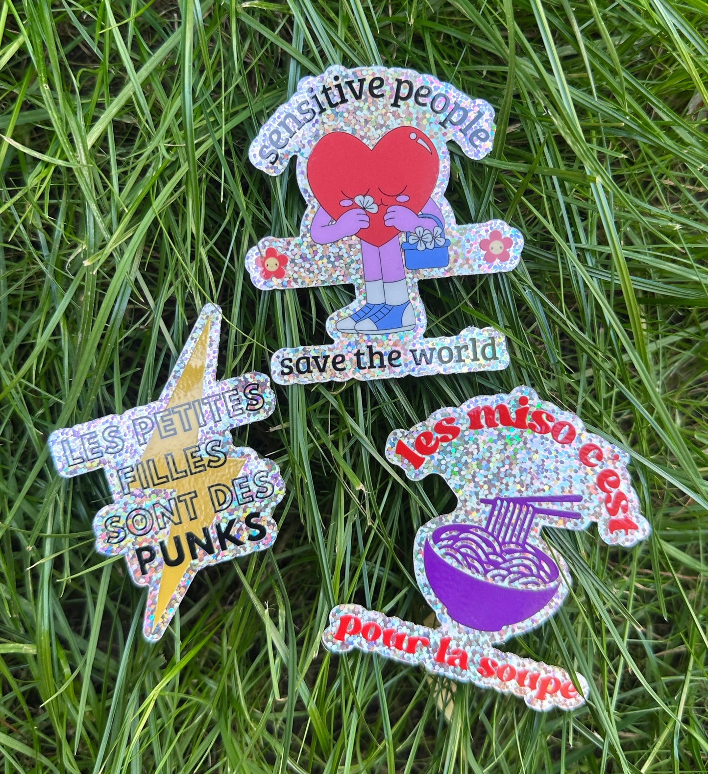 Sticker pailleté PUNKS