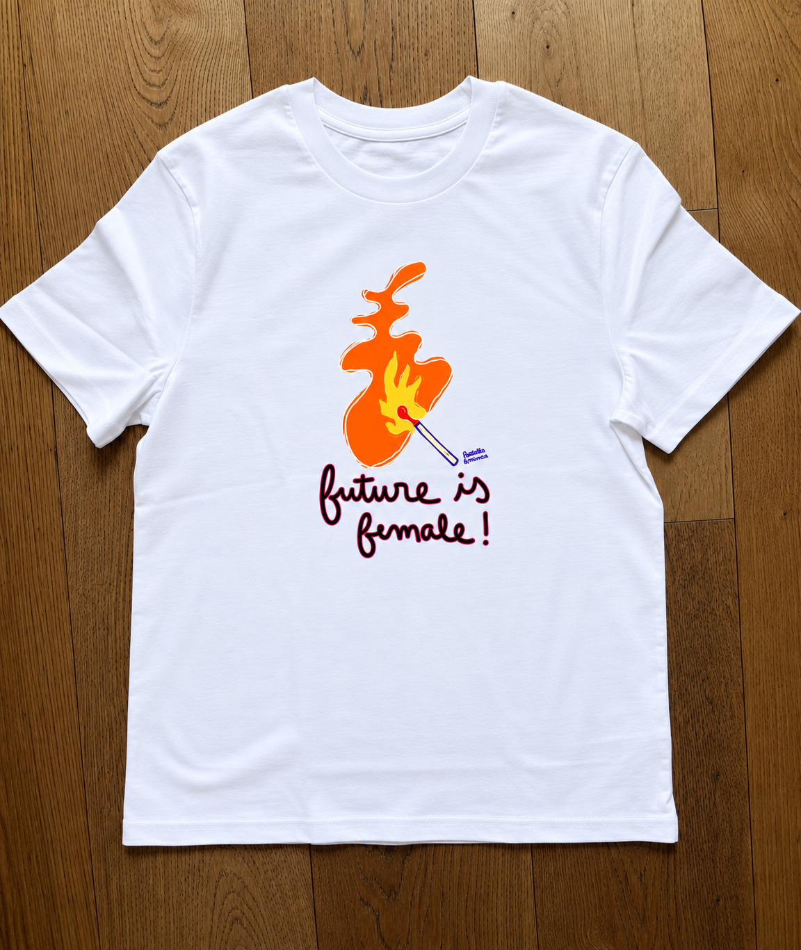 Tee-shirt FUTURE IS FEMALE - Collab' Paillettes et Mimosas