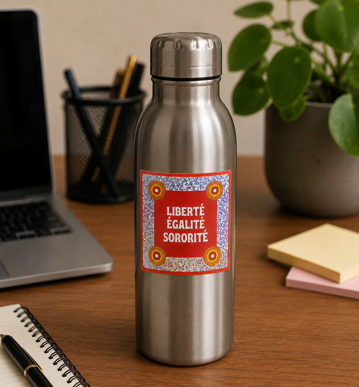 Sticker pailleté LIBERTE EGALITE SORORITE