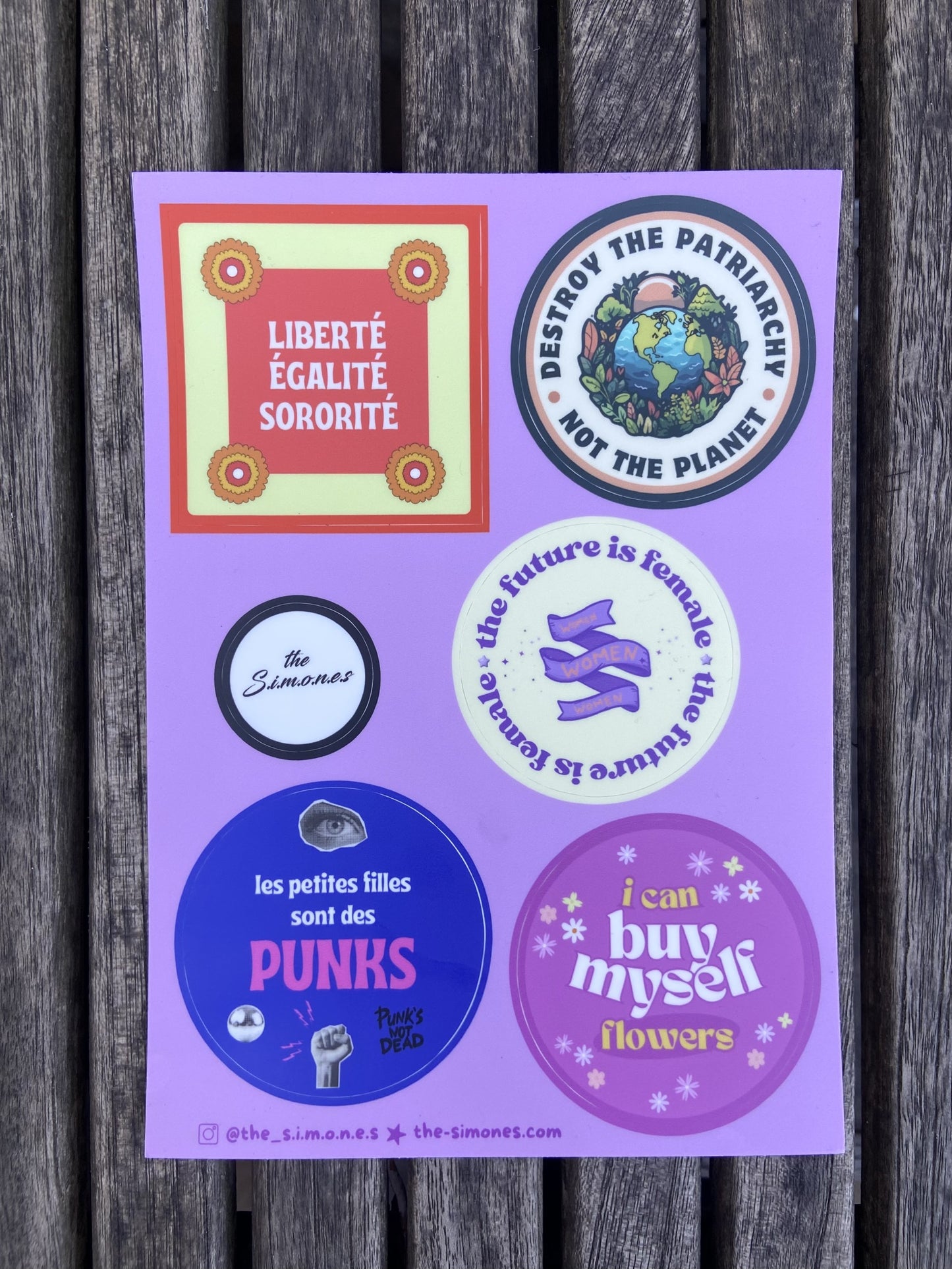 Planche de Stickers GIRL POWER