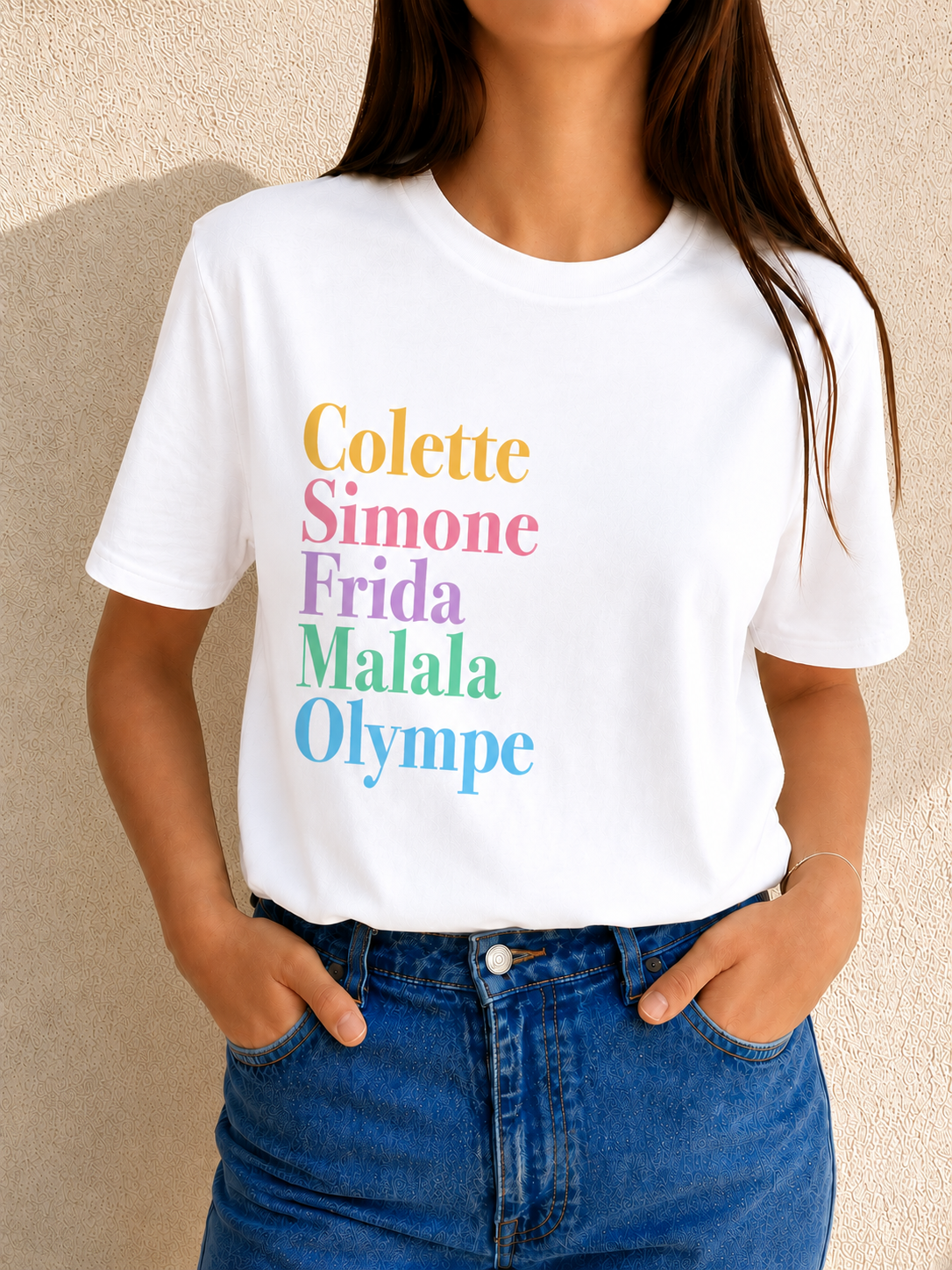 Tee-shirt GIRL POWER POP PASTEL
