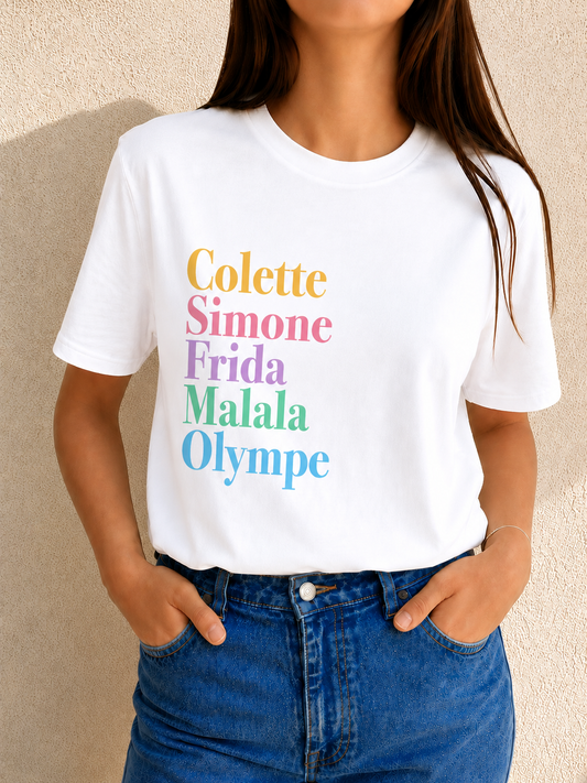 Tee-shirt GIRL POWER POP PASTEL