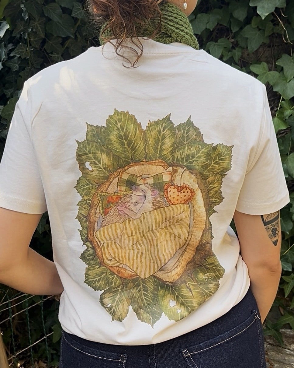 Tee-shirt écru HERISSON - Collab' Axelle Pomares