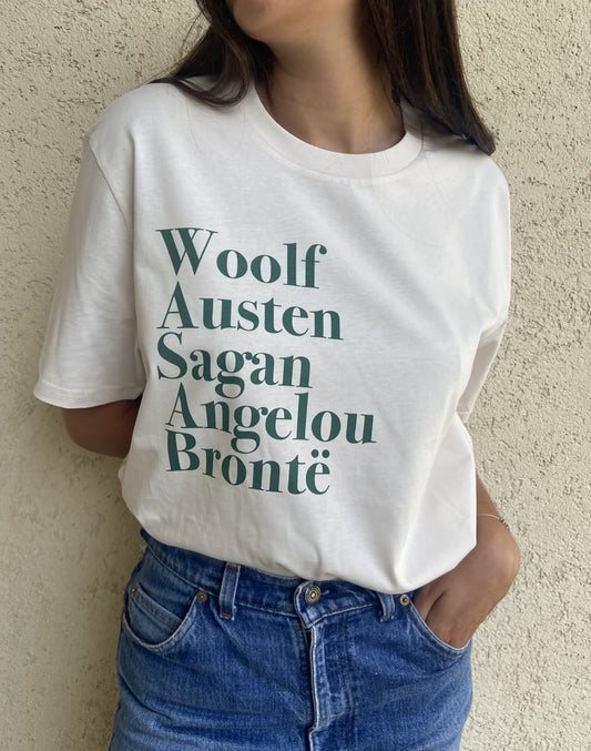 Tee-shirt AUTRICES - impression vert