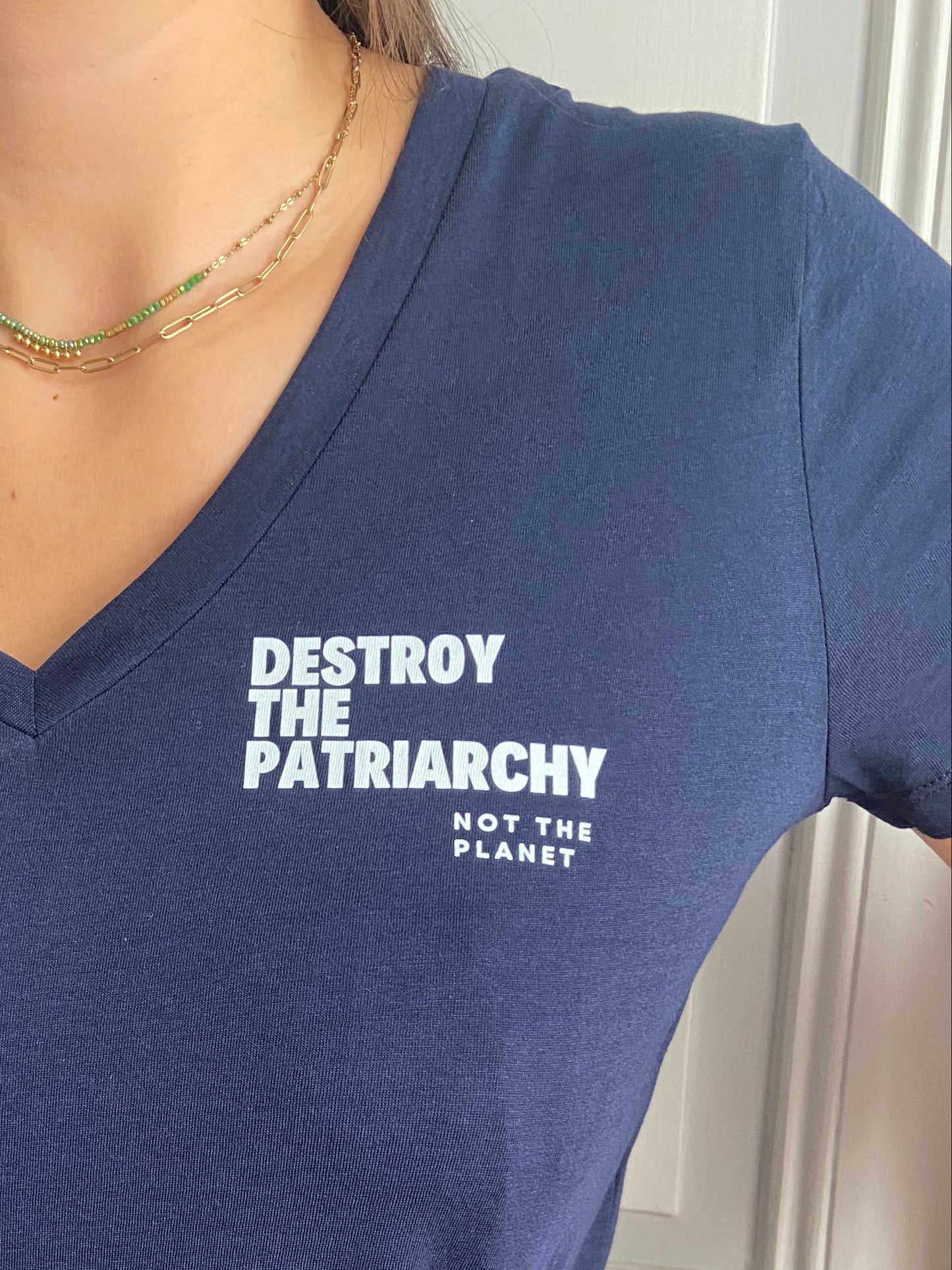 Tee-shirt DESTROY THE PATRIARCHY NOT THE PLANET