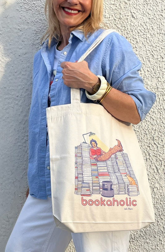 Tote Bag BOOKAHOLIC - Collab' Cati Baur