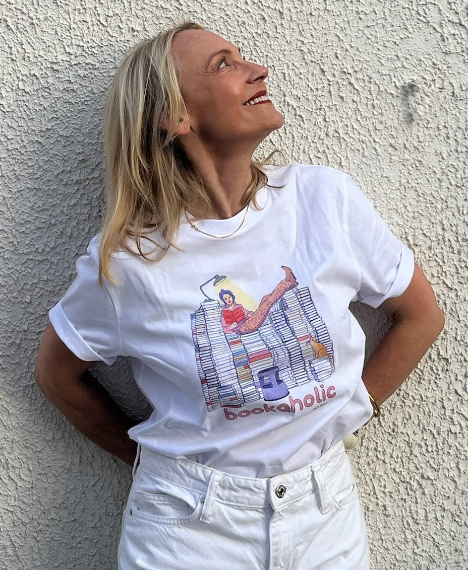 Tee-shirt BOOKAHOLIC - Collab' Cati Baur