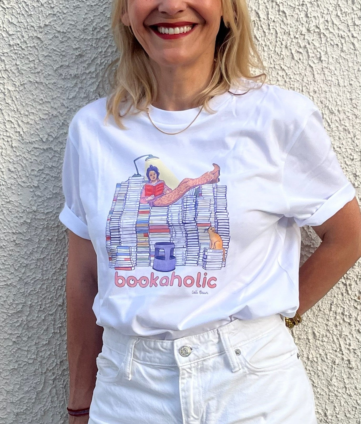 Tee-shirt BOOKAHOLIC - Collab' Cati Baur