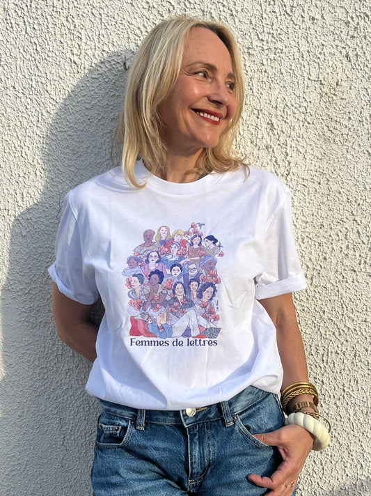 Tee-shirt FEMMES DE LETTRES - Collab' Cati Baur