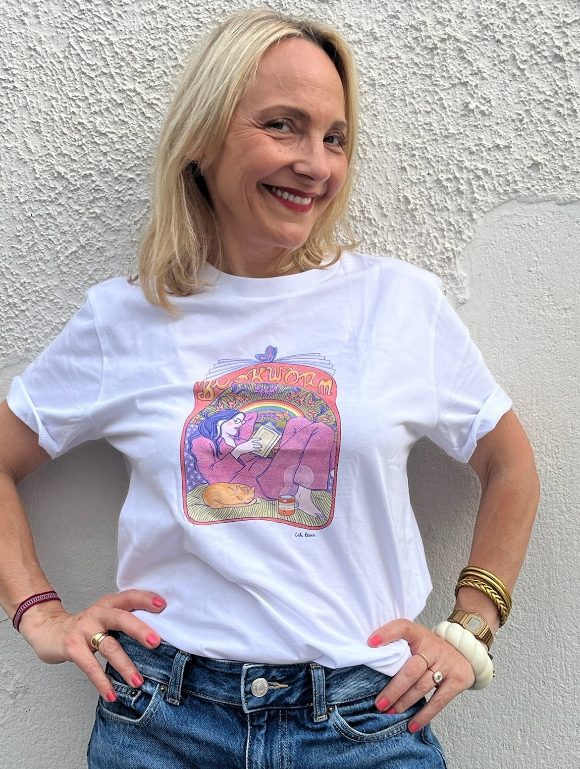 Tee-shirt BOOKWORM - Collab' Cati Baur