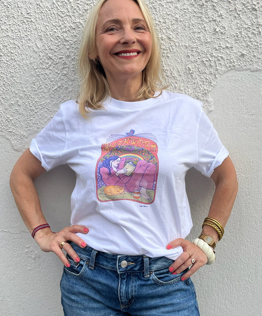 Tee-shirt BOOKWORM - Collab' Cati Baur