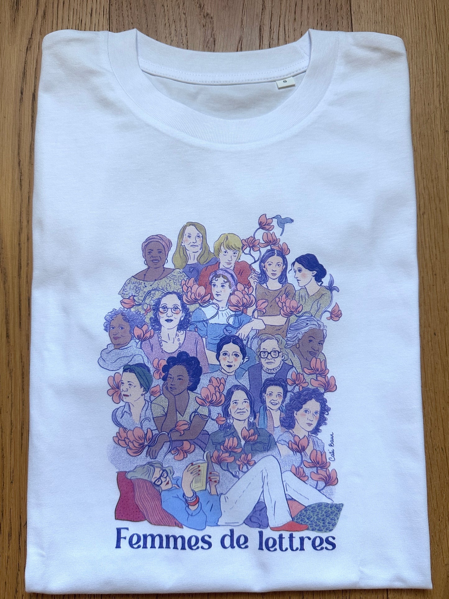 Tee-shirt FEMMES DE LETTRES - Collab' Cati Baur