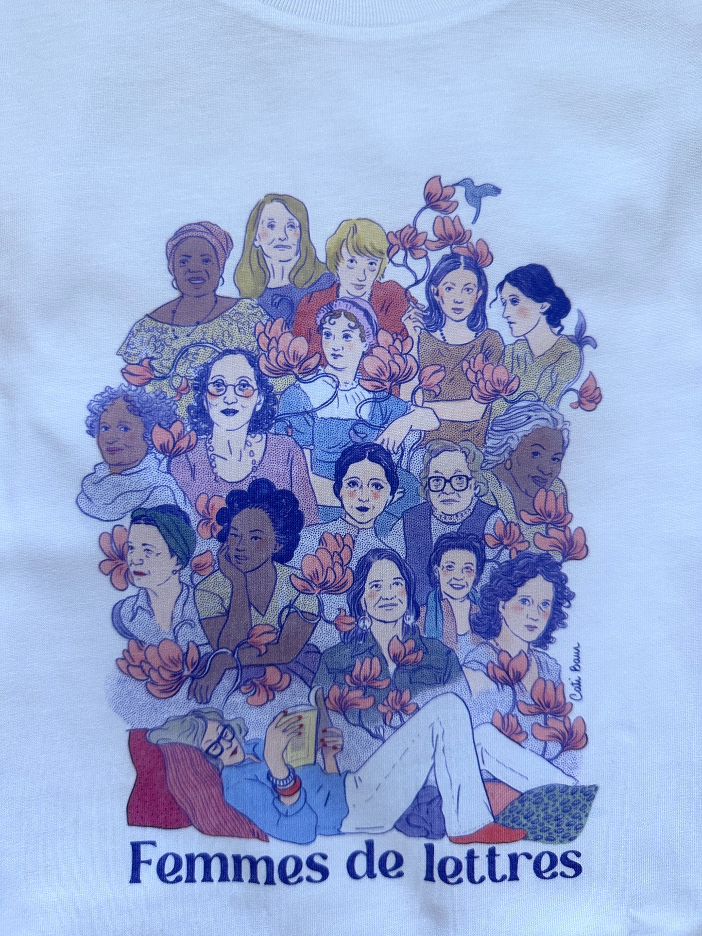 Tee-shirt FEMMES DE LETTRES - Collab' Cati Baur