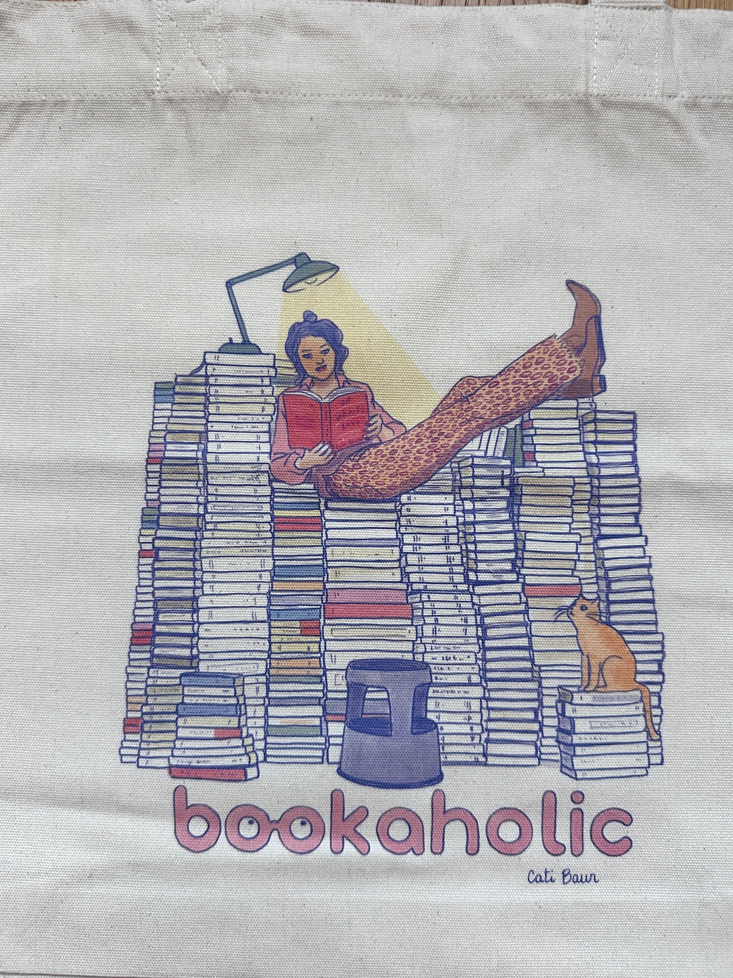 Tote Bag BOOKAHOLIC - Collab' Cati Baur