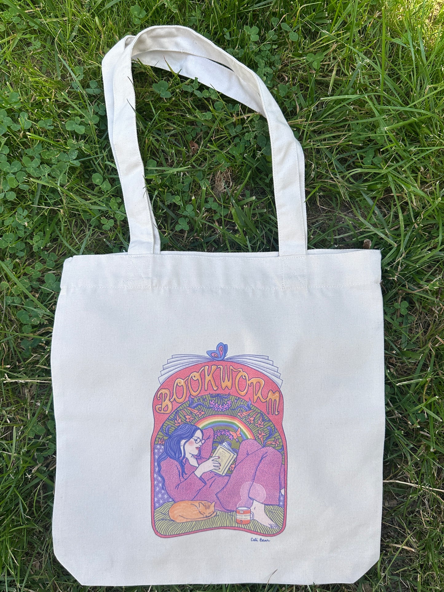 Tote Bag BOOKWORM - Collab' Cati Baur