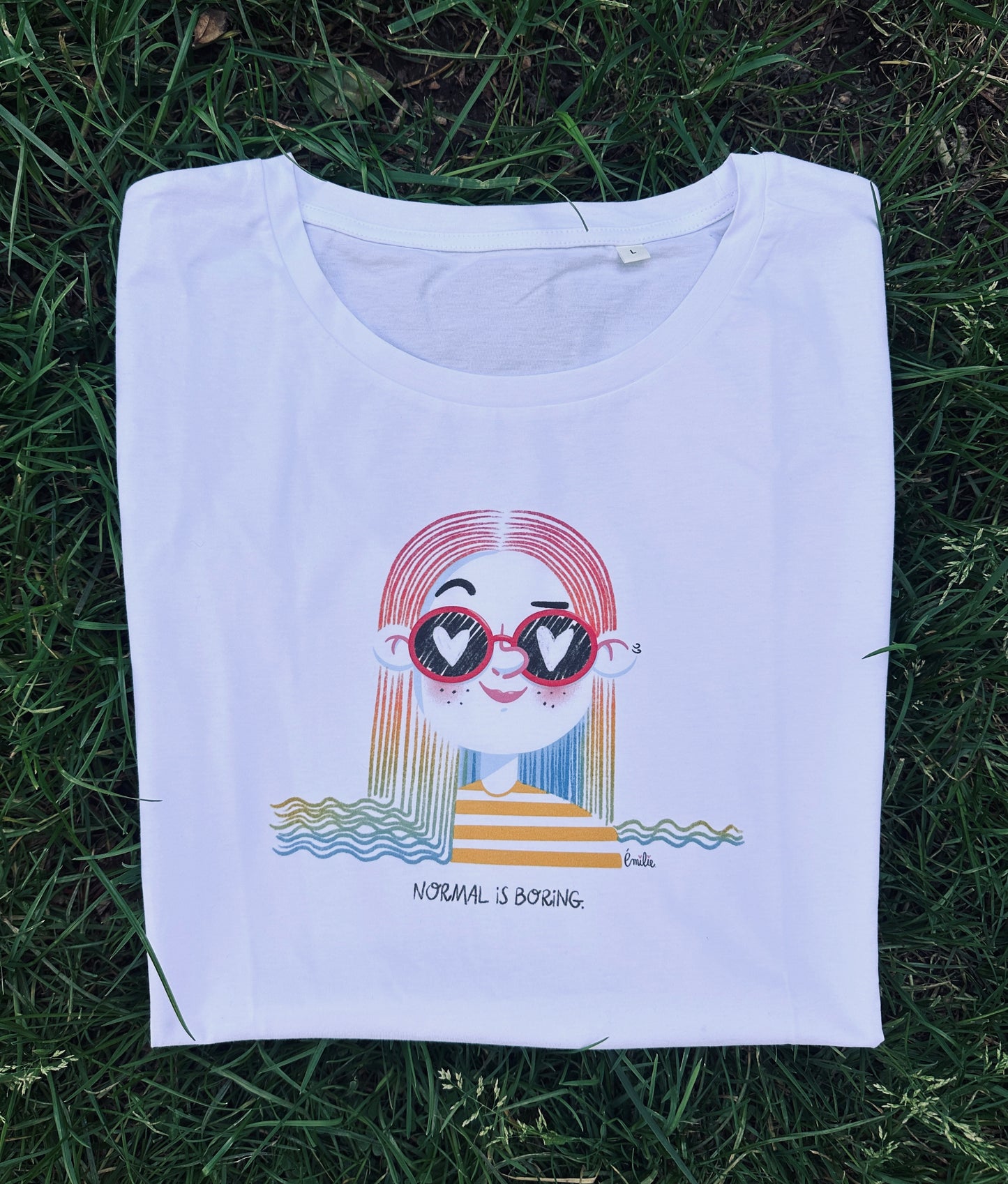 Tee-shirt NORMAL IS BORING - Collab' Emilie Theillard