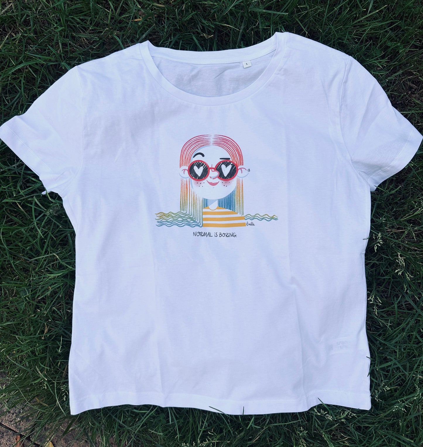 Tee-shirt NORMAL IS BORING - Collab' Emilie Theillard