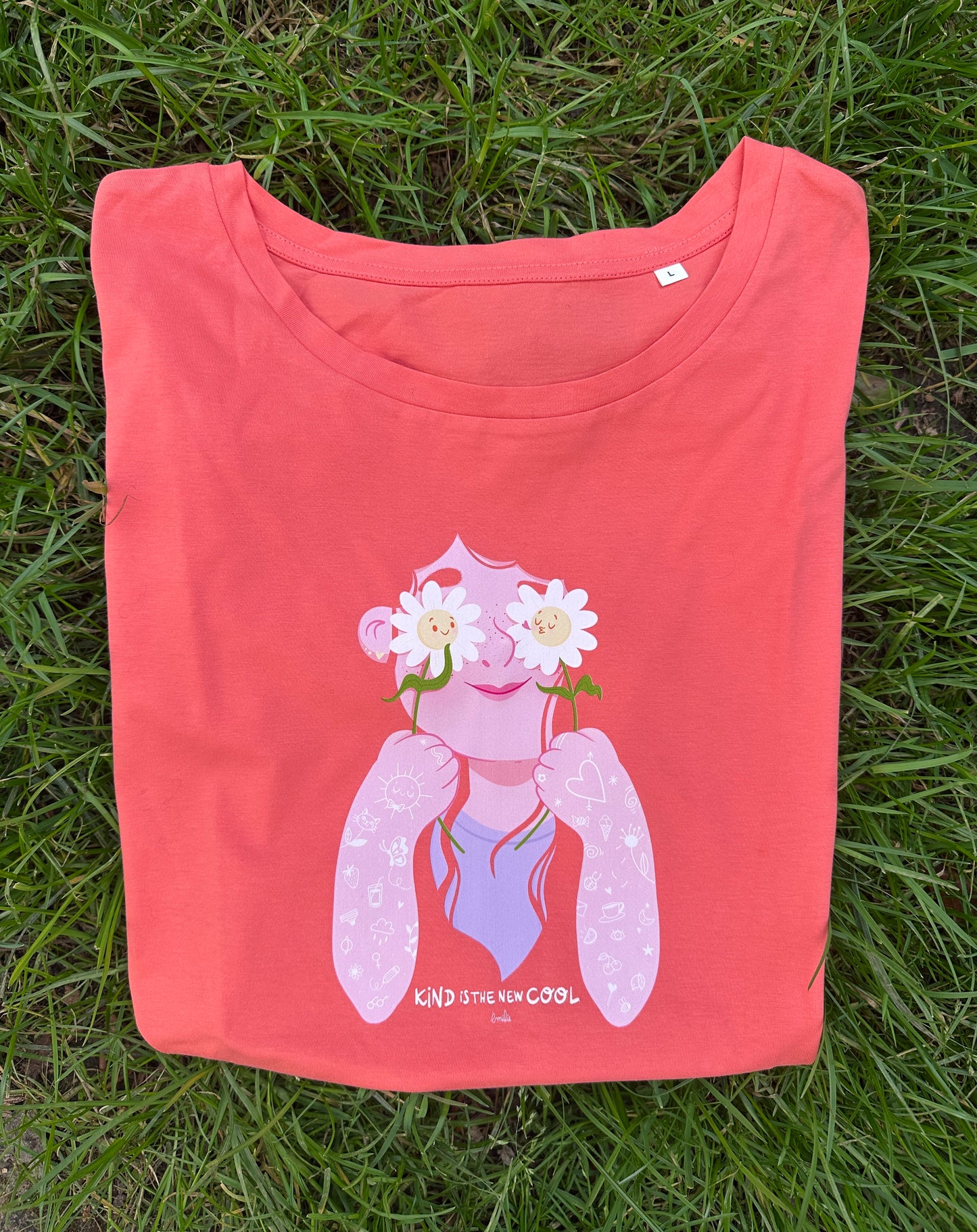 Tee-shirt KIND IS THE NEW COOL - Collab' Emilie Theillard