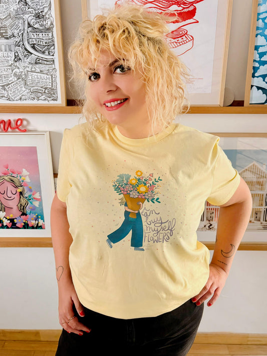 Tee-shirt I CAN BUY MYSELF FLOWERS - Collab' Mathou