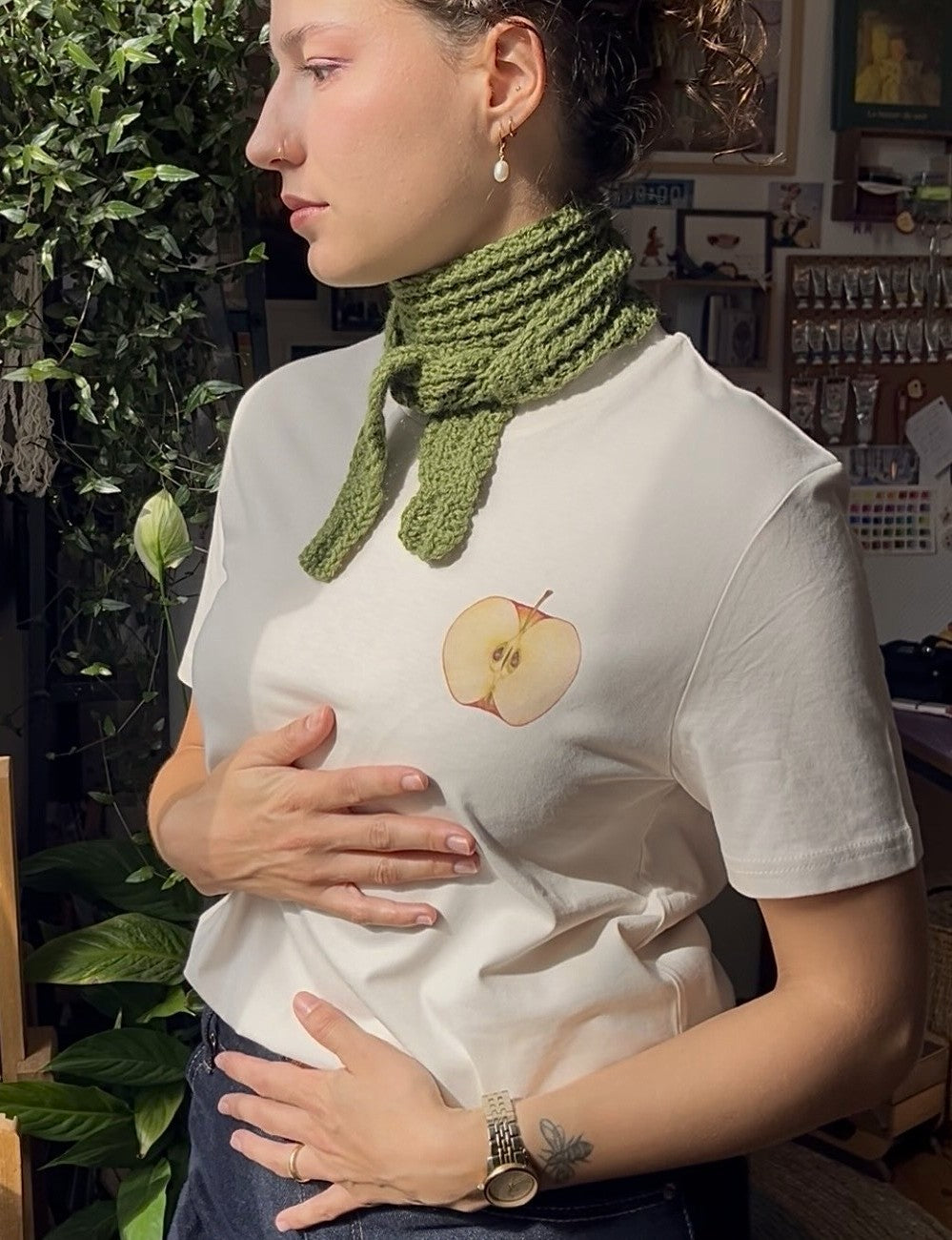 Tee-shirt écru SOURIS - Collab' Axelle Pomares