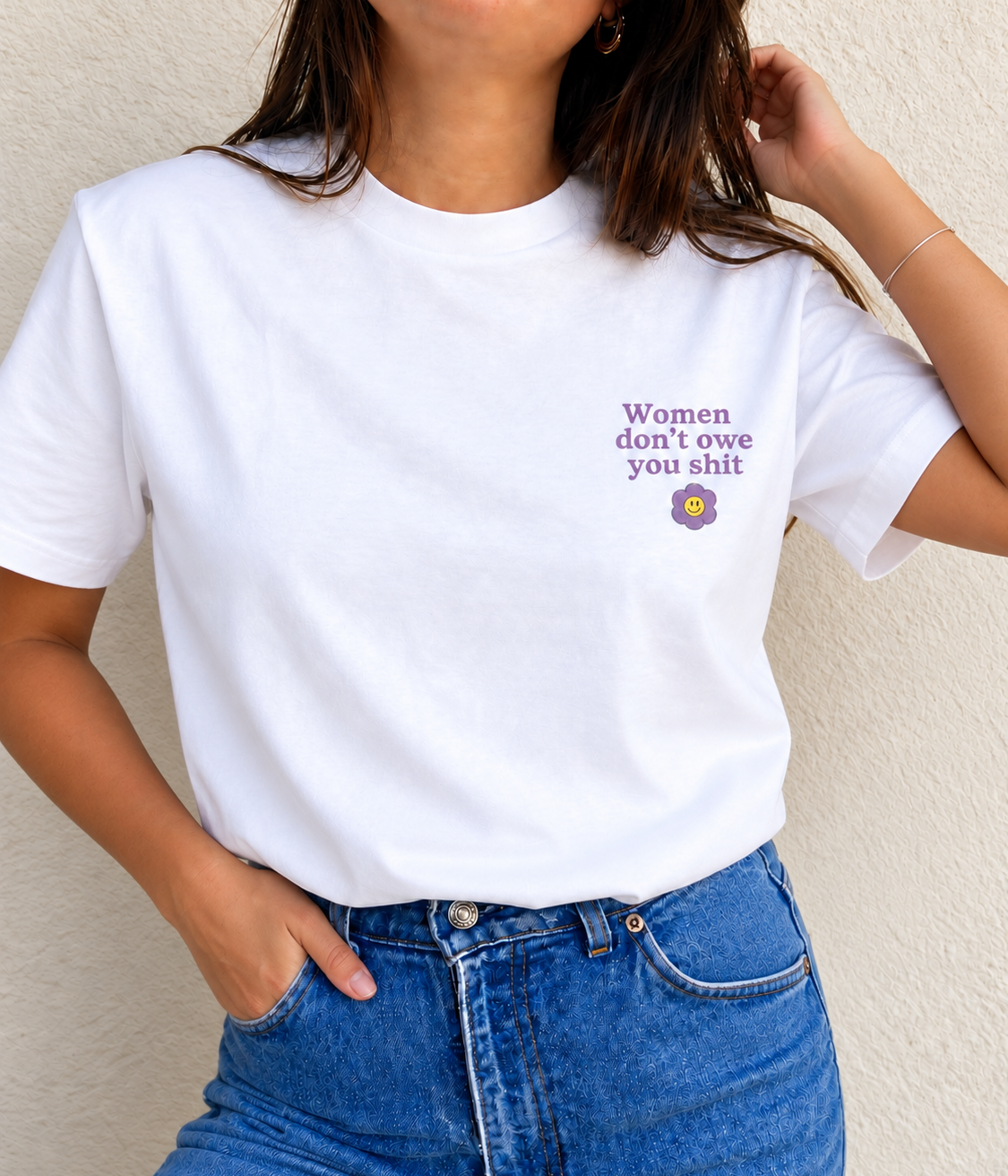 Tee-shirt WOMEN DON'T OWE YOU SHIT