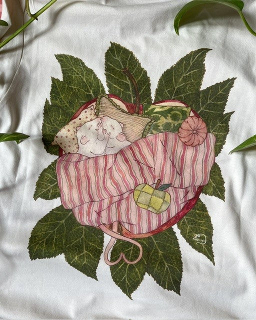 Tee-shirt écru SOURIS - Collab' Axelle Pomares