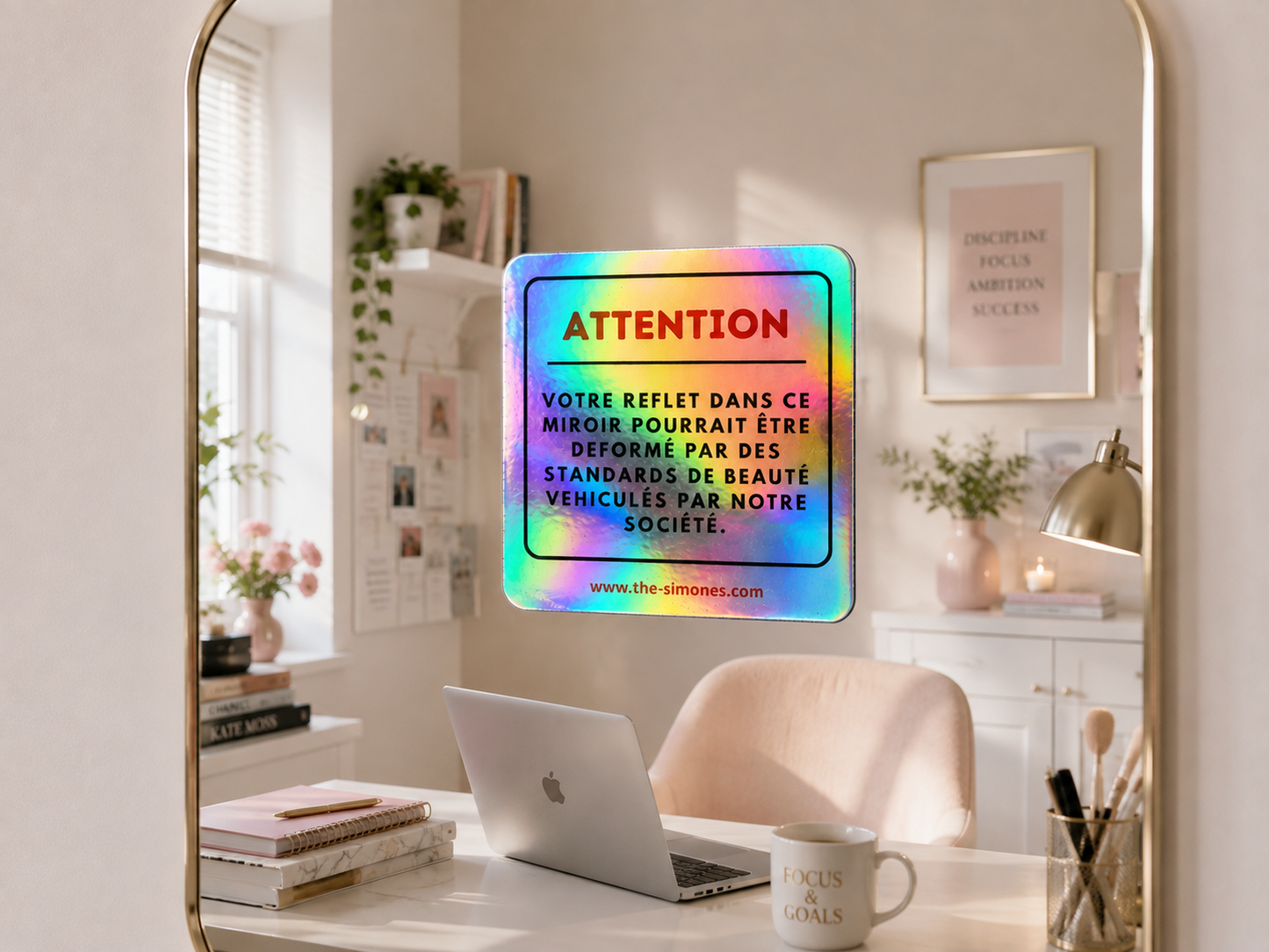 Sticker holographique VOTRE REFLET