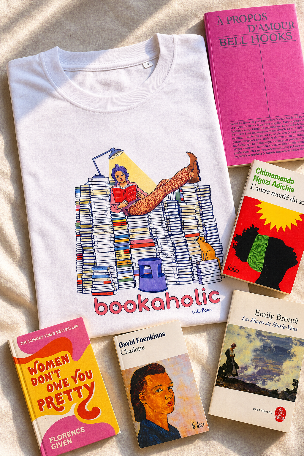 Tee-shirt BOOKAHOLIC - Collab' Cati Baur