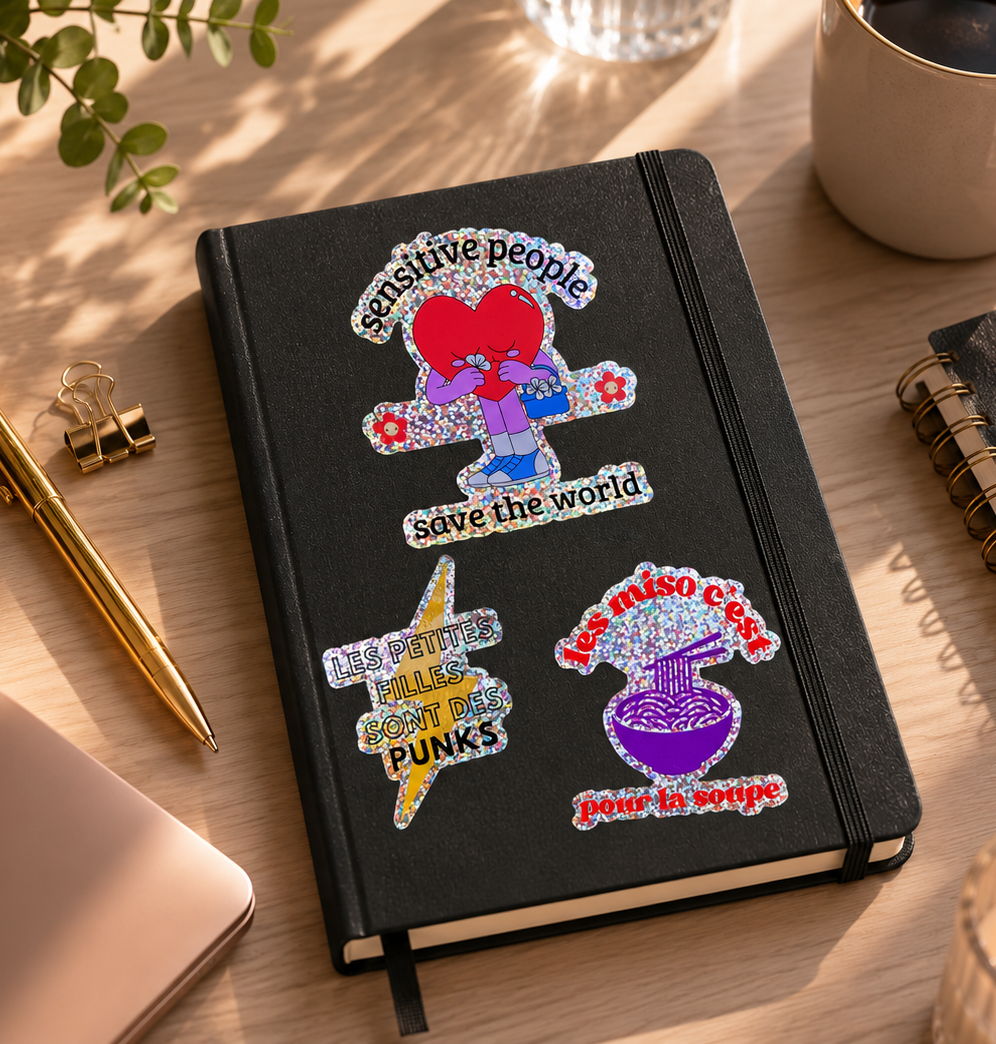 Sticker pailleté PUNKS